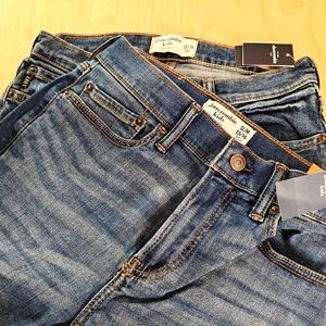 Set of 2 NEW Abercrombie kids jeans. Size 13/14